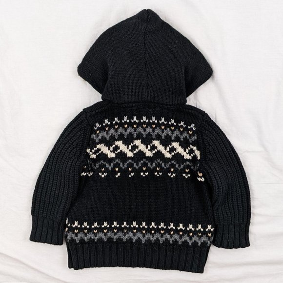 GAP Icelandic Style Hooded Sweater Sz 12-18mths - Picture 2 of 8